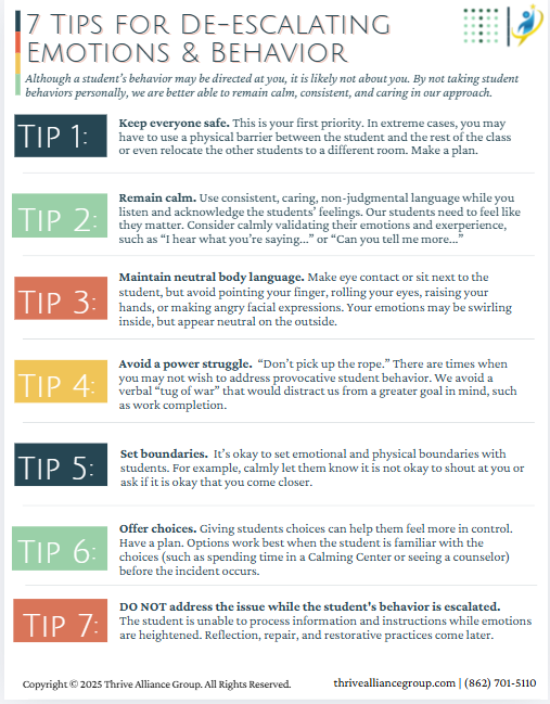 de-escalation tips